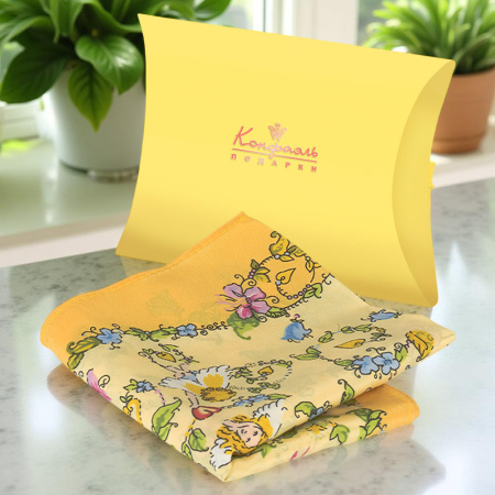 Платок желтый (52х52см)