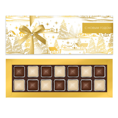 Набор конфет ассорти с шоколадными и кремовыми начинками 150г