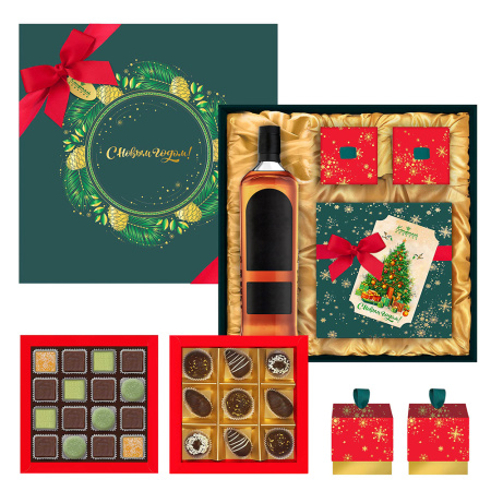 Набор с конфетами: ручной работы, ассорти, суфле, сухофрукты