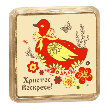 Набор шоколада белого и молочного с Пасхой 105г