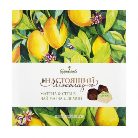 Ассорти настоящий шоколад «Чай матча и лимон»