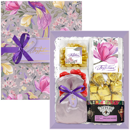 Набор конфет ассорти, драже, чай Набор конфет ассорти, драже, чай