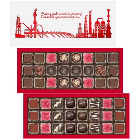 Набор конфет ассорти "С Днем нефтяника!" 475г