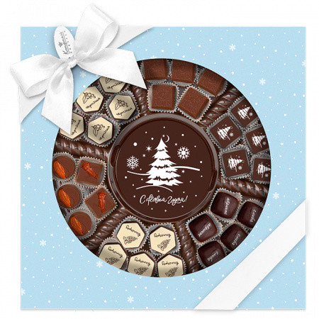 Подарочный набор: шоколад, "Сухофрукты", мармелад, ассорти 380г