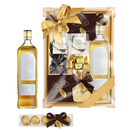 Шкатулка с конфетами ассорти, драже, суфле-безе