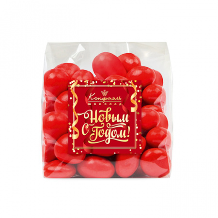 Подарочный пакет с драже "Клюква" в шоколаде 75г