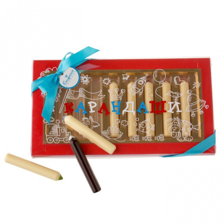 Набор с шоколадом и мармеладом карандаши
