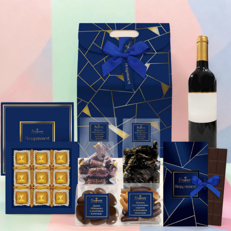 Сумочка большая: шоколад, драже, конфеты глазированные 610г