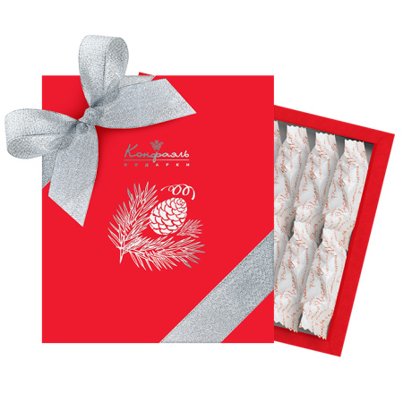 Набор конфет курага с имбирём в горьком шоколаде