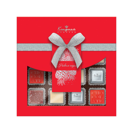 Набор шоколадных конфет ассорти и мармелада - 160г - С Новым Годом!