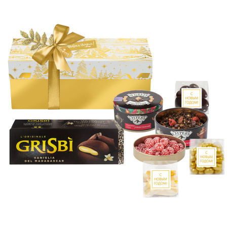 Набор конфет: драже, цукаты, печенье, чай