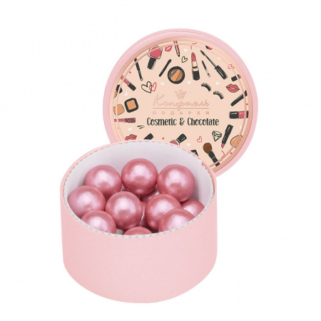 Драже фундук в белом шоколаде набор круглый малый 140г