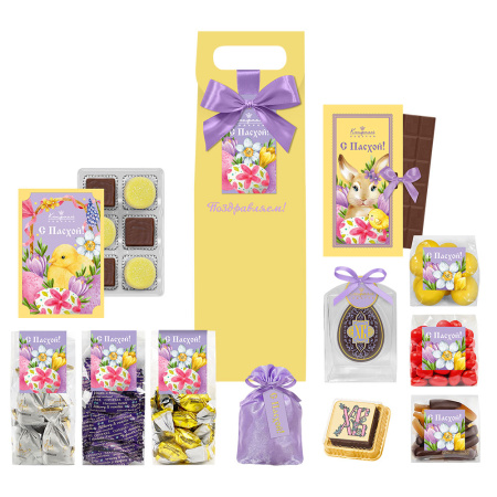 Пасхальный набор: шоколад, драже, мармелад-суфле