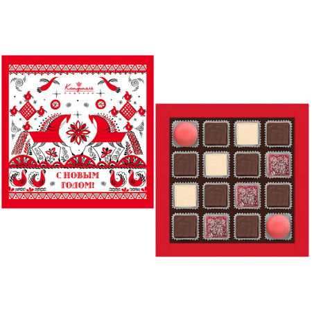 Шоколадные конфеты ассорти, суфле, мармелад набор 145г