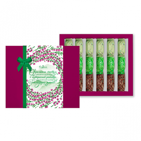 Набор мармелада и суфле в горьком шоколаде