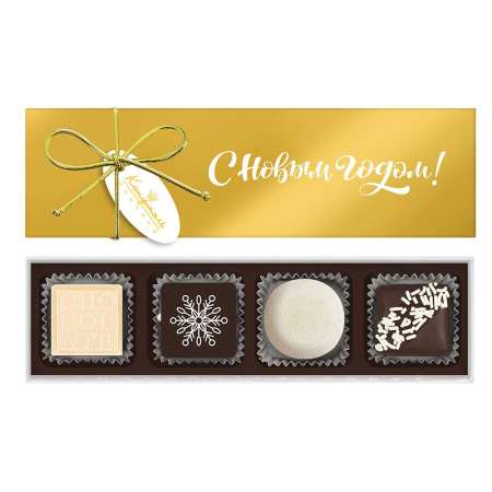 Мини набор золотой с конфетами ассорти 45г