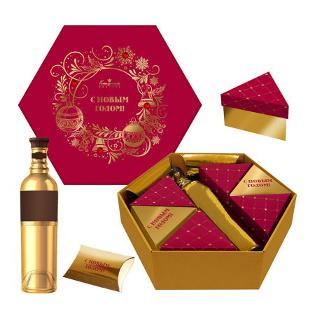 Набор: мармелад, конфеты ассорти, сухофрукты, марципановые