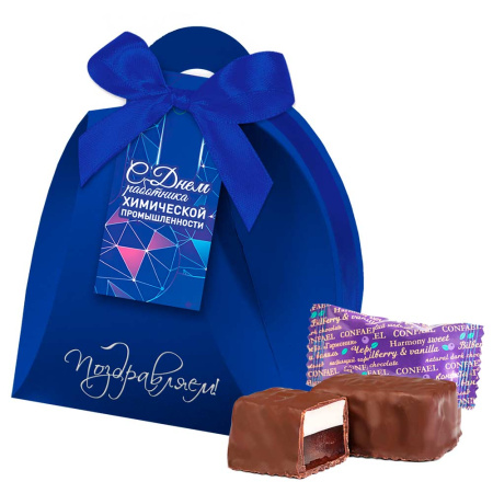 Ванильное суфле и черничный мармелад 160г