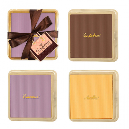 Набор шоколада: белый, молочный 105г