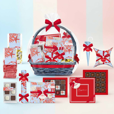 Корзина: мармелад, конфеты глазированные, конфеты ручной работы, шоколадные конфеты "Ассорти"