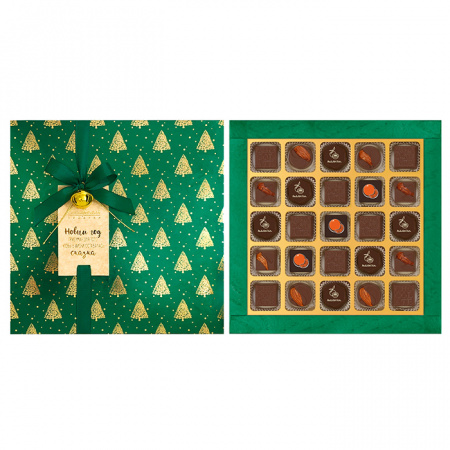 Подарочный набор: шоколад, конфеты глазир., Ассорти 255г