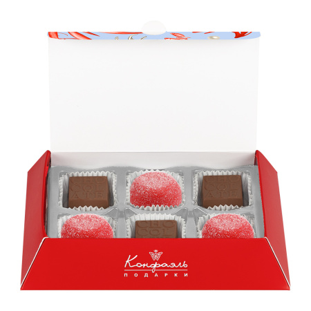 Набор мармелада, шоколадные конфеты ассорти 80г