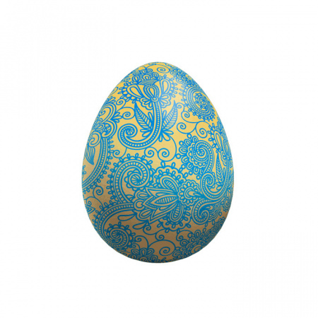 Яйцо шоколад белый фигурный с декором