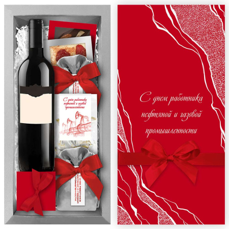 Набор "День нефтяника": шоколад, драже, конфеты суфле-безе