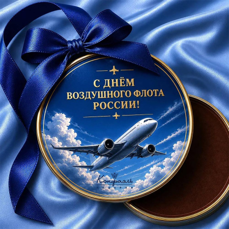 Шоколадная медаль"С Днем Воздушного флота России"