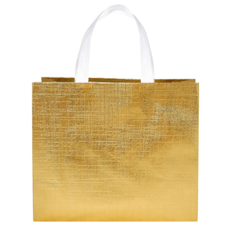 Сумка золотая 32*12*28 см