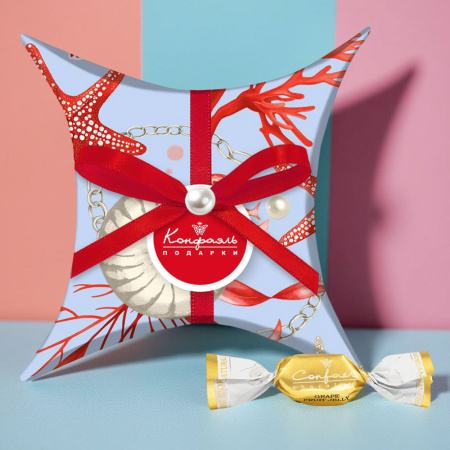 Подушечка средняя с мармеладом в шоколаде 60г