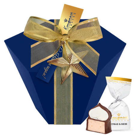 Клубничное суфле и ванильное безе в горьком шоколаде 215г