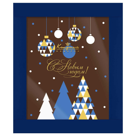 Молочный шоколад открытка "С Новым годом!" 100г