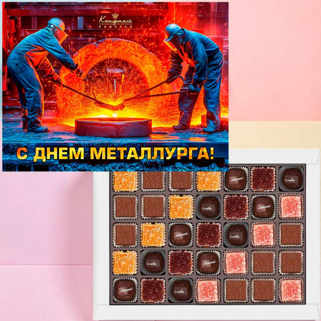 Набор сухофруктов, мармелада и конфет ассорти на День Металлурга 395г