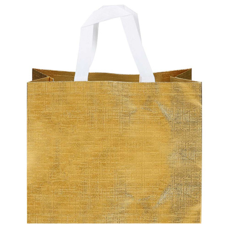 Сумка золотая 32*12*28 см