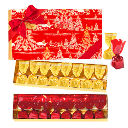 Подарочный набор: шоколад молочный с миндалем,  конфеты "Ассорти" 160г