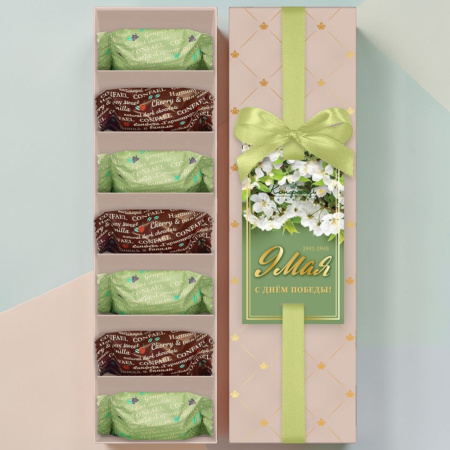 "9 мая" мармелад-суфле в шоколаде (вишня и ваниль, виноград и ваниль)