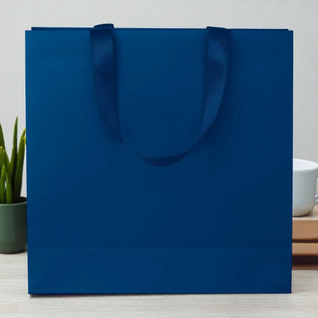Пакет синий 34х34х12 см