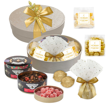 Набор конфет: драже, цукаты, чайный набор