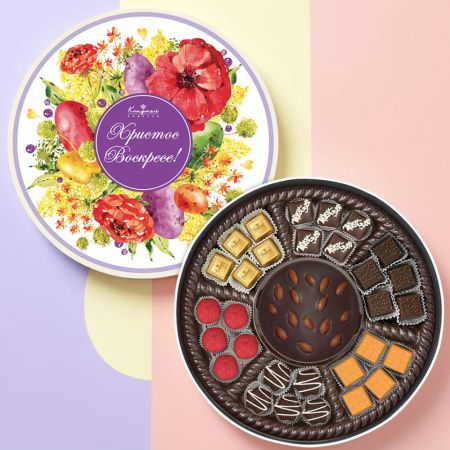 Пасхальный подарочный набор: шоколад, драже, мармелад, конфеты