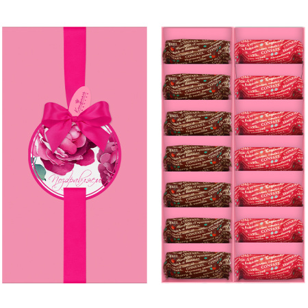 Набор мармелада-суфле: вишня-ваниль, клубника-ваниль 210г