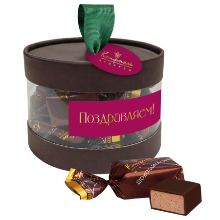 Конфеты суфле в горьком шоколаде (шоколадное) 80г