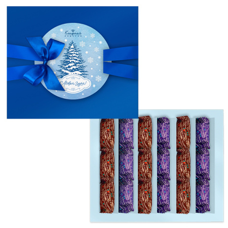 Подарочный набор мармелада и суфле (черн/ван, виш/ван) 270г