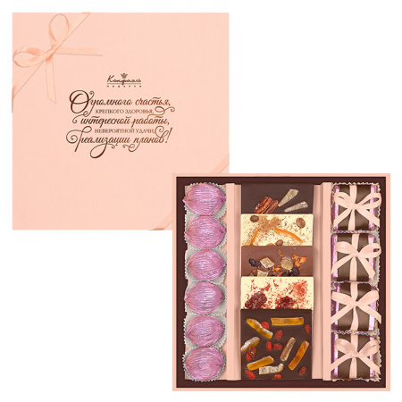 Набор марципановых конфет, шоколада, мармелад-суфле 435г