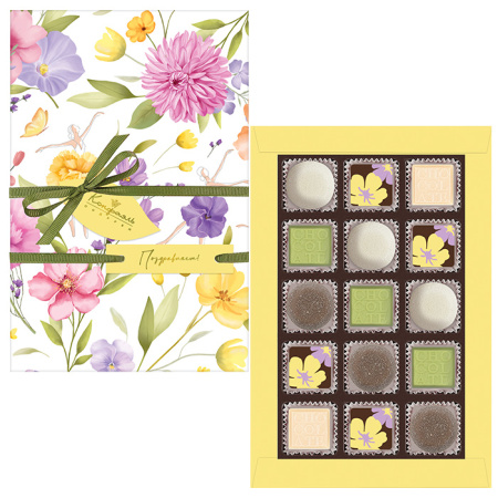 Шоколадные конфеты ассорти и мармелад набор 185г