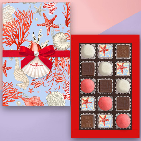 Мармелад, конфеты глазированные, шоколадные конфеты "Ассорти" 170г