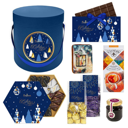 Набор конфет: ассорти, мармелад-суфле, суфле, шоколад, пряник, варенье, чай