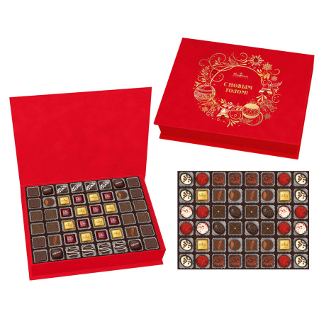 Набор конфет ручной работы, ассорти, мармелада, суфле, марципановых 955г