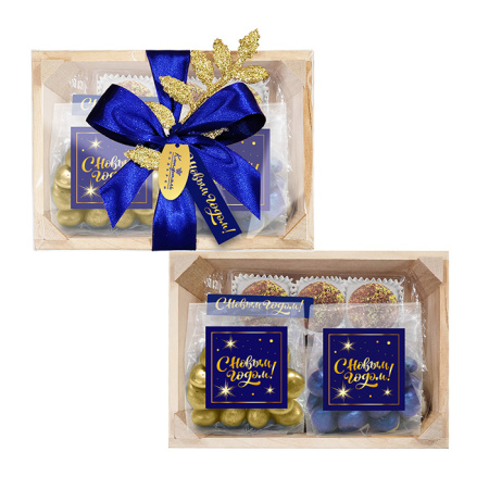 Шкатулка с конфетами ручной работы и драже