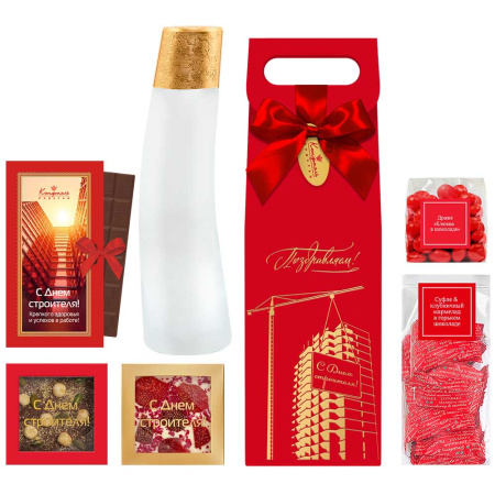 Набор драже, шоколада и конфет "С Днем строителя"